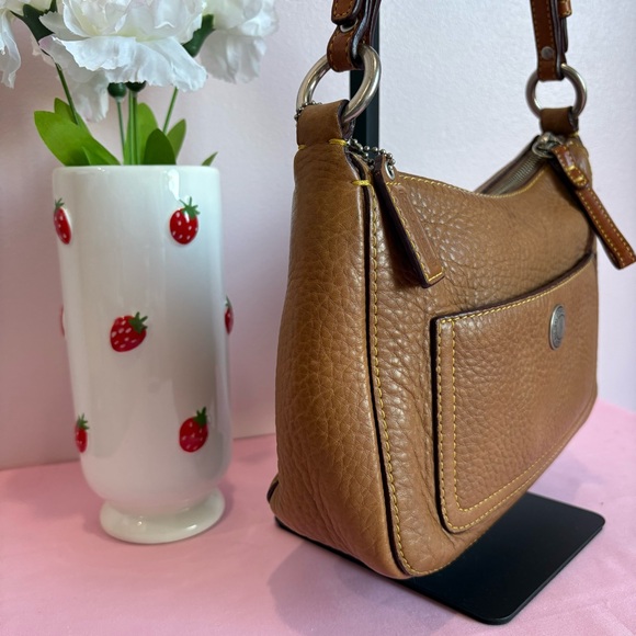 Coach Vintage 2005 Y2K Full-Grain Leather Hobo Shoulder Bag 8E99 - Picture 4 of 10